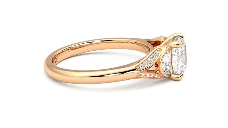 Taylor & Hart Luna Cushion Engagement Ring 360 degree image 9