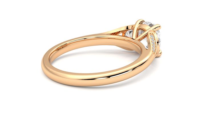 Taylor & Hart Luna Cushion Engagement Ring 360 degree image 12