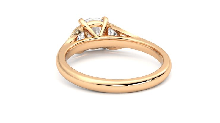 Taylor & Hart Luna Cushion Engagement Ring 360 degree image 16