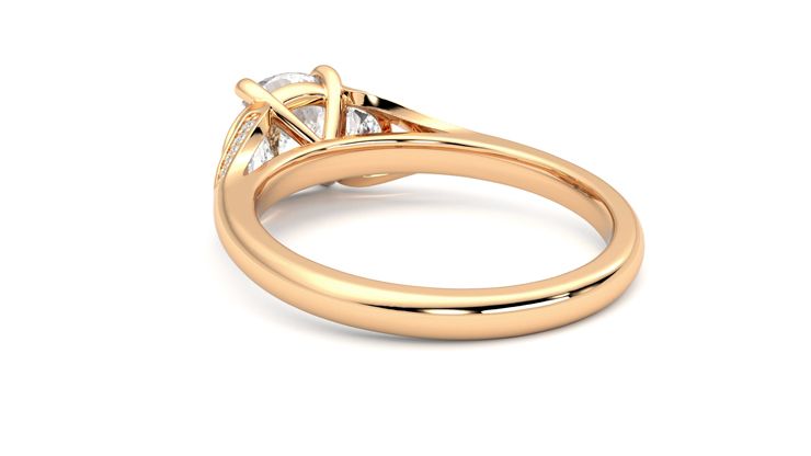 Taylor & Hart Luna Cushion Engagement Ring 360 degree image 17