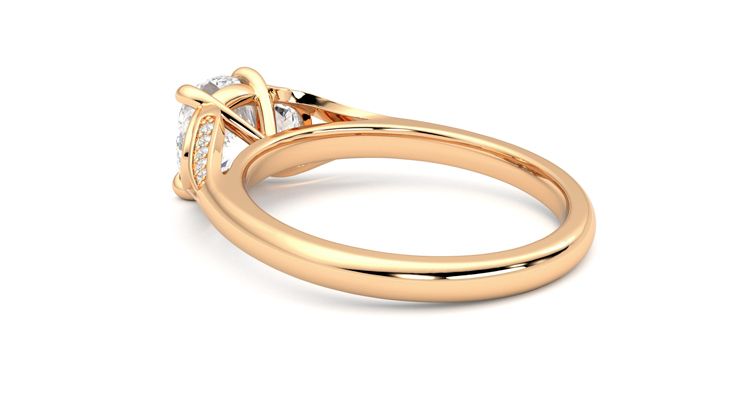 Taylor & Hart Luna Cushion Engagement Ring 360 degree image 18