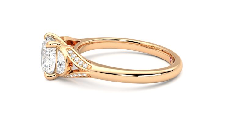 Taylor & Hart Luna Cushion Engagement Ring 360 degree image 21