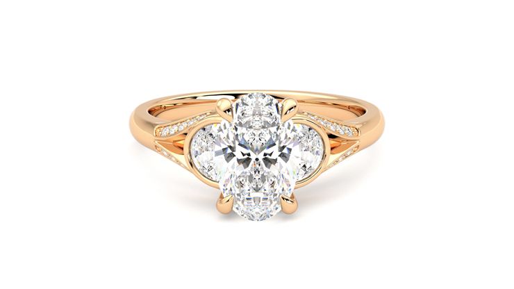 Taylor & Hart Luna Oval Engagement Ring 360 degree image 0
