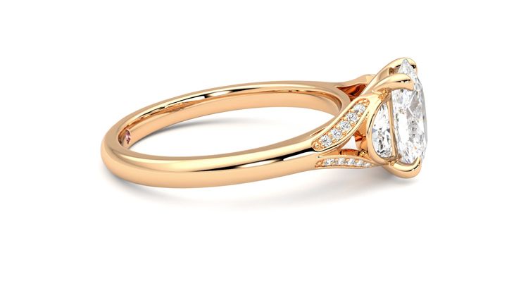 Taylor & Hart Luna Oval Engagement Ring 360 degree image 9