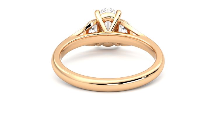 Taylor & Hart Luna Oval Engagement Ring 360 degree image 15