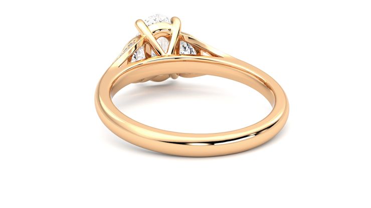 Taylor & Hart Luna Oval Engagement Ring 360 degree image 16