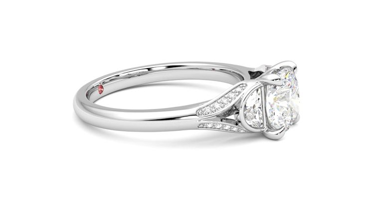 Taylor & Hart Luna Cushion Engagement Ring 360 degree image 8