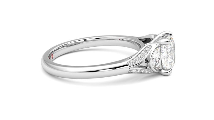 Taylor & Hart Luna Cushion Engagement Ring 360 degree image 9