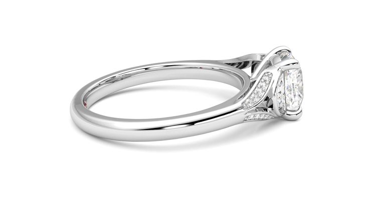 Taylor & Hart Luna Cushion Engagement Ring 360 degree image 10