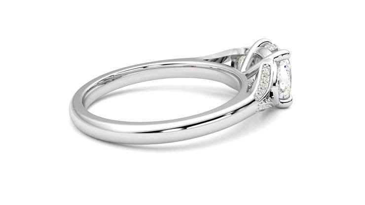 Taylor & Hart Luna Cushion Engagement Ring 360 degree image 11