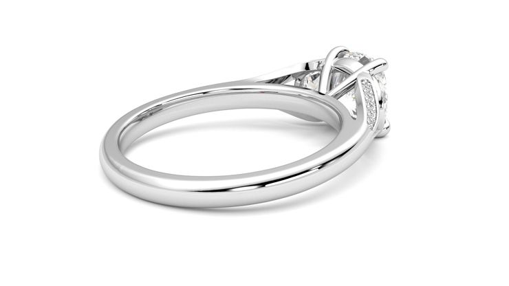 Taylor & Hart Luna Cushion Engagement Ring 360 degree image 12