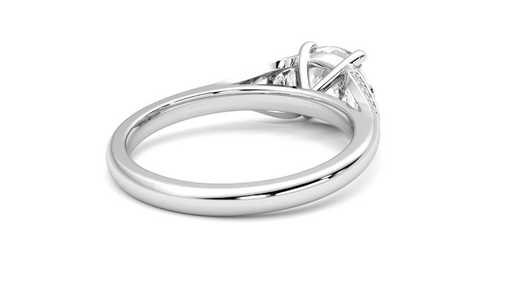 Taylor & Hart Luna Cushion Engagement Ring 360 degree image 13