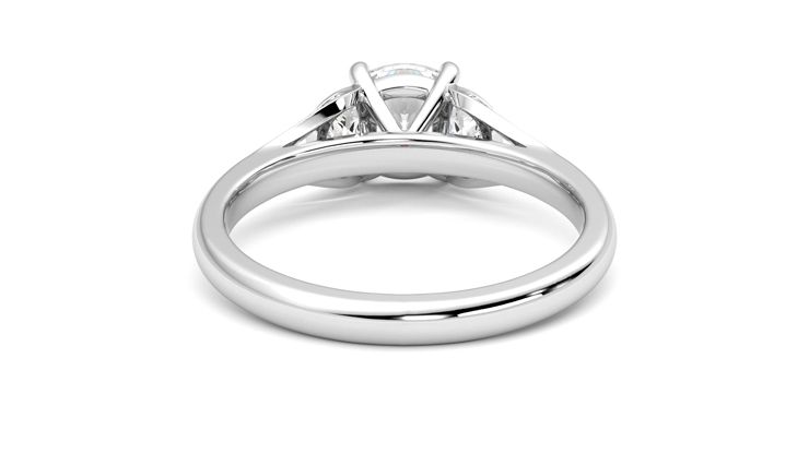 Taylor & Hart Luna Cushion Engagement Ring 360 degree image 15