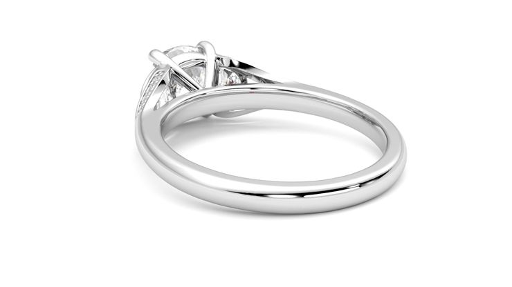 Taylor & Hart Luna Cushion Engagement Ring 360 degree image 17