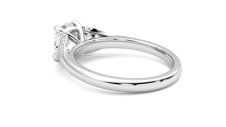 Taylor & Hart Luna Cushion Engagement Ring 360 degree image 18