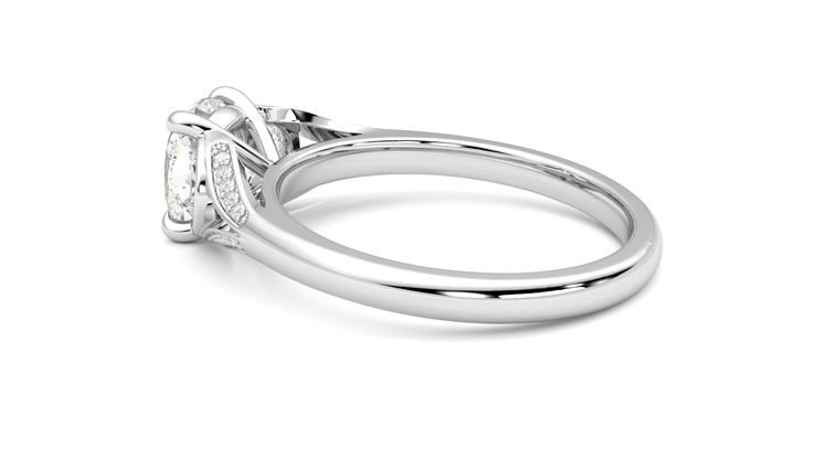 Taylor & Hart Luna Cushion Engagement Ring 360 degree image 19