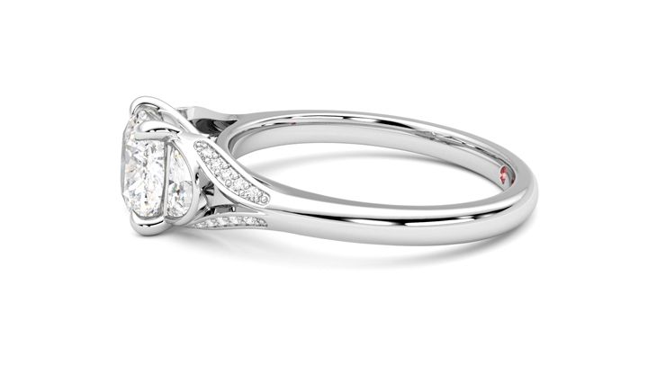 Taylor & Hart Luna Cushion Engagement Ring 360 degree image 21