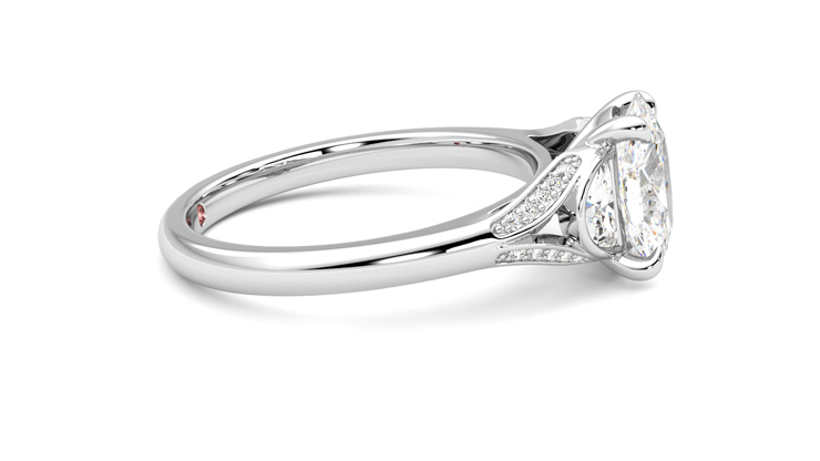 Taylor & Hart Luna Oval Engagement Ring 360 degree image 9