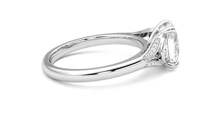 Taylor & Hart Luna Oval Engagement Ring 360 degree image 10