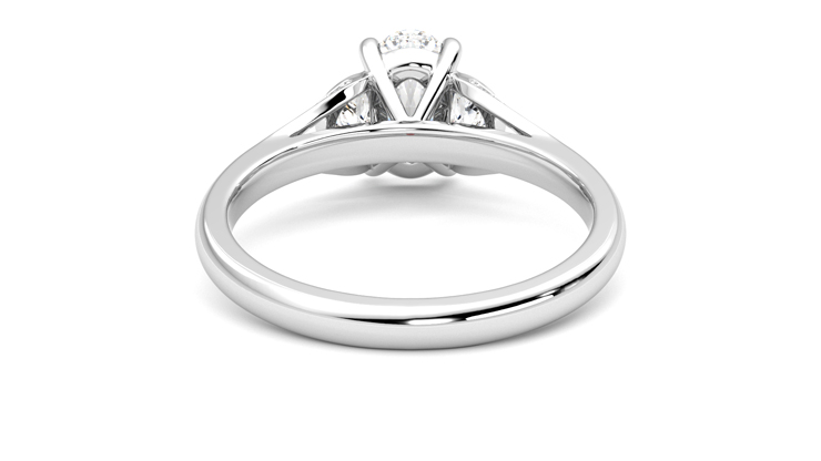 Taylor & Hart Luna Oval Engagement Ring 360 degree image 15