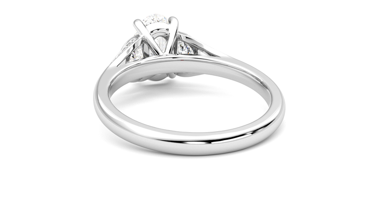 Taylor & Hart Luna Oval Engagement Ring 360 degree image 16