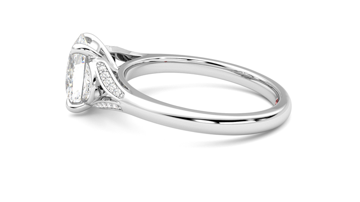 Taylor & Hart Luna Oval Engagement Ring 360 degree image 20