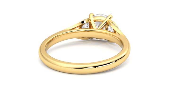 Taylor & Hart Luna Cushion Engagement Ring 360 degree image 14