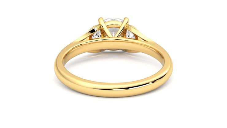 Taylor & Hart Luna Cushion Engagement Ring 360 degree image 15