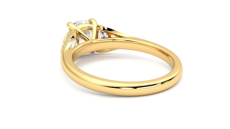 Taylor & Hart Luna Cushion Engagement Ring 360 degree image 17