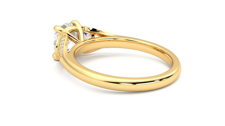 Taylor & Hart Luna Cushion Engagement Ring 360 degree image 18