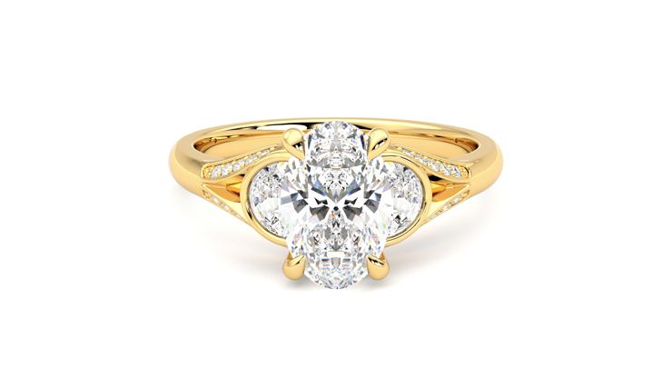 Taylor & Hart Luna Oval Engagement Ring 360 degree image 0