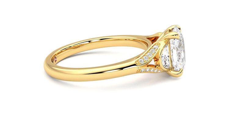 Taylor & Hart Luna Oval Engagement Ring 360 degree image 9