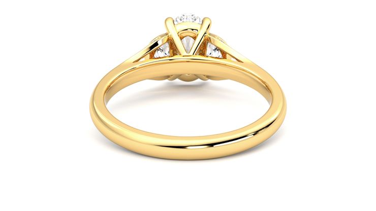 Taylor & Hart Luna Oval Engagement Ring 360 degree image 15