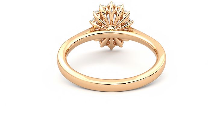 Taylor & Hart Lyra Oval Engagement Ring 360 degree image 15