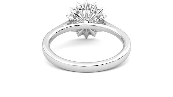 Taylor & Hart Lyra Round Engagement Ring 360 degree image 15