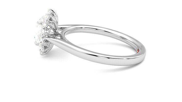 Taylor & Hart Lyra Round Engagement Ring 360 degree image 20