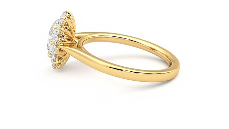 Taylor & Hart Lyra Oval Engagement Ring 360 degree image 20