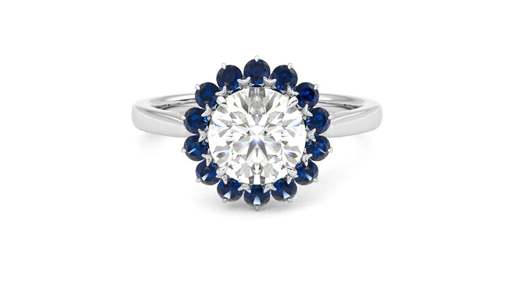Taylor & Hart Lyra Round Engagement Ring 360 detail 01