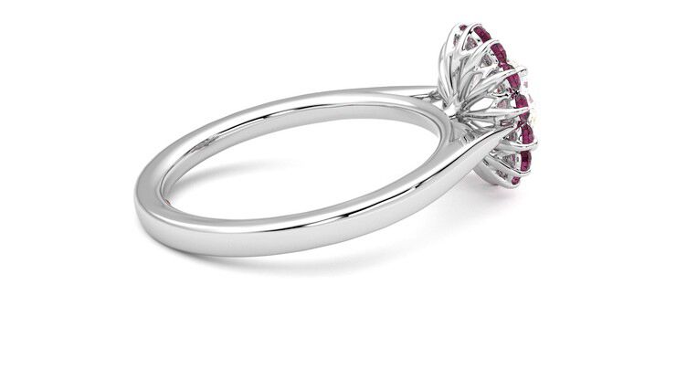 Taylor & Hart Lyra Round Engagement Ring 360 degree image 11