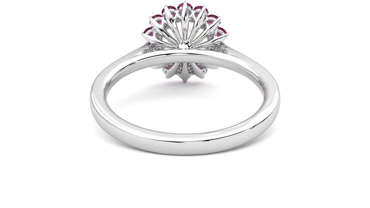 Taylor & Hart Lyra Round Engagement Ring 360 degree image 15