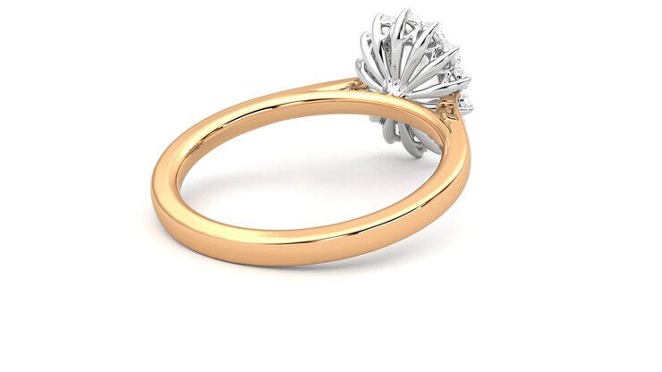 Taylor & Hart Lyra Oval Engagement Ring 360 degree image 13