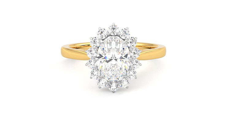 Taylor & Hart Lyra Oval Engagement Ring 360 detail 01