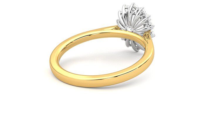 Taylor & Hart Lyra Oval Engagement Ring 360 degree image 13