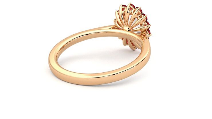 Taylor & Hart Lyra Oval Engagement Ring 360 degree image 13