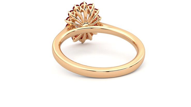 Taylor & Hart Lyra Oval Engagement Ring 360 degree image 16