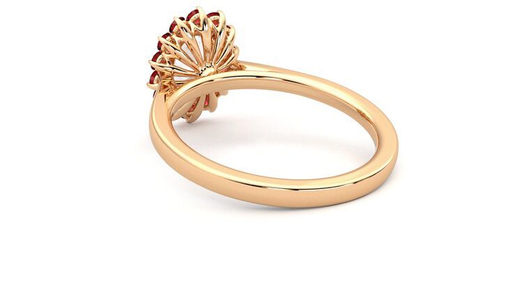 Taylor & Hart Lyra Oval Engagement Ring 360 degree image 17