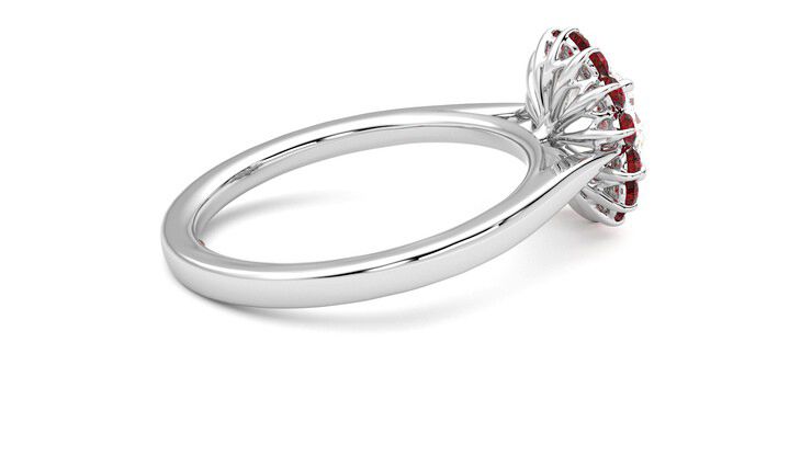 Taylor & Hart Lyra Round Engagement Ring 360 degree image 11