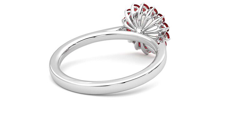 Taylor & Hart Lyra Round Engagement Ring 360 degree image 13