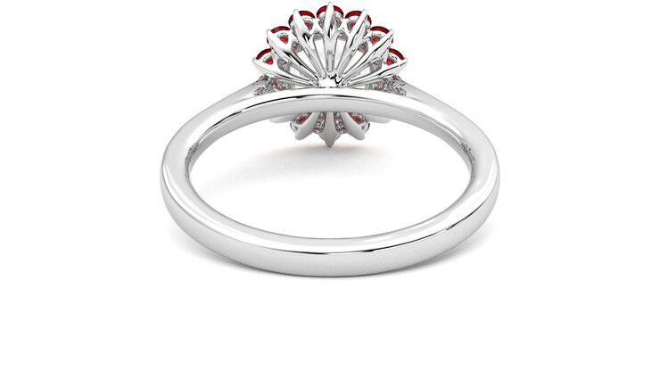 Taylor & Hart Lyra Round Engagement Ring 360 degree image 15