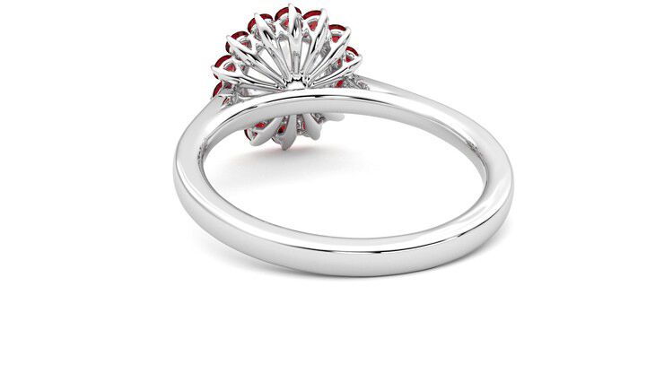 Taylor & Hart Lyra Round Engagement Ring 360 degree image 16